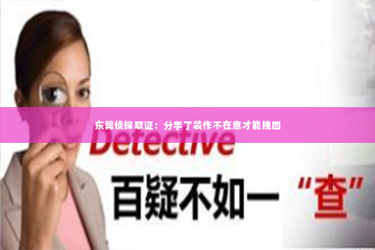 东莞侦探取证：分手了装作不在意才能挽回