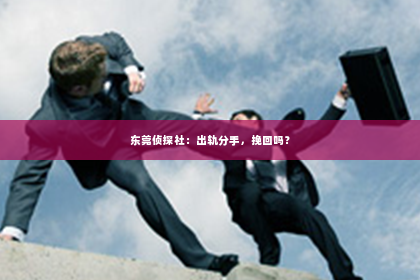 东莞侦探社：出轨分手，挽回吗？
