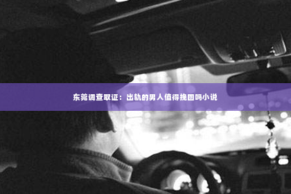 东莞调查取证：出轨的男人值得挽回吗小说