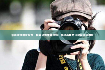 东莞侦探调查公司：催收公司索要红包：揭秘其中的法律与道德困境