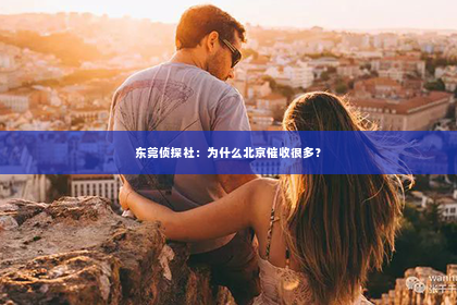 东莞侦探社：为什么北京催收很多？