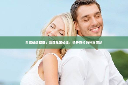 东莞侦探取证：徽县私家侦探：揭开真相的神秘面纱