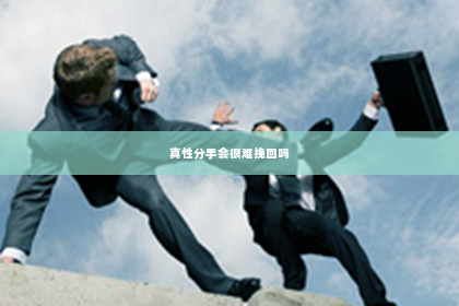 真性分手会很难挽回吗