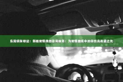 东莞侦探取证：新疆爱情挽回咨询服务：为爱情困境中的你照亮希望之光