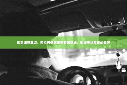 东莞调查取证：阿拉善情感挽回专家热线：助您重拾爱情的美好