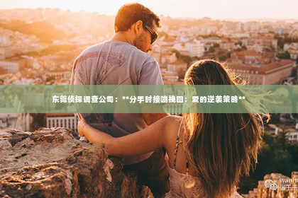 东莞侦探调查公司：**分手时接吻挽回：爱的逆袭策略**