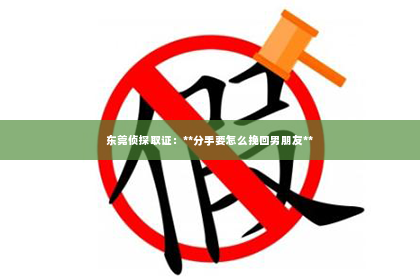 东莞侦探取证：**分手要怎么挽回男朋友**