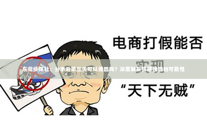东莞侦探社：分手后第三天可以挽回吗？深度解析情感挽回的可能性