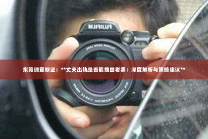 东莞调查取证：**丈夫出轨是否能挽回老婆：深度解析与策略建议**
