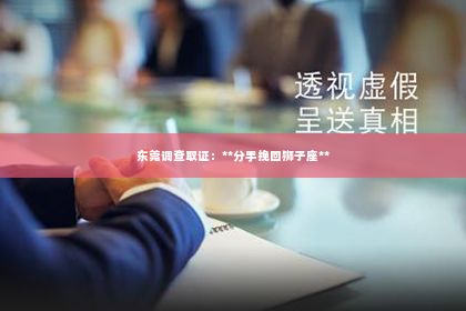 东莞调查取证：**分手挽回狮子座**
