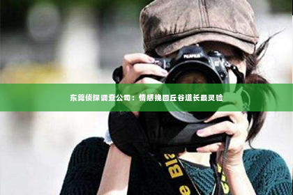 东莞侦探调查公司：情感挽回丘谷道长最灵验