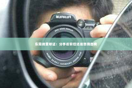 东莞调查取证：分手后前任还是想挽回我