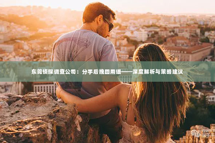 东莞侦探调查公司：分手后挽回用语——深度解析与策略建议