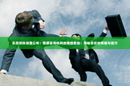 东莞侦探调查公司：情感咨询机构的挽回套路：揭秘背后的策略与技巧